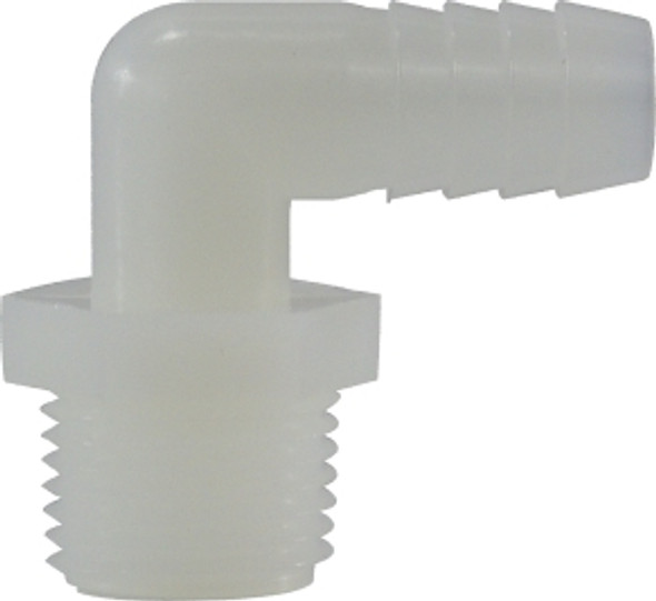 Elbow Hose ID x Male Pipe 2 X 2 HB X MIP WHT NYLN ELBOW - 33464W
