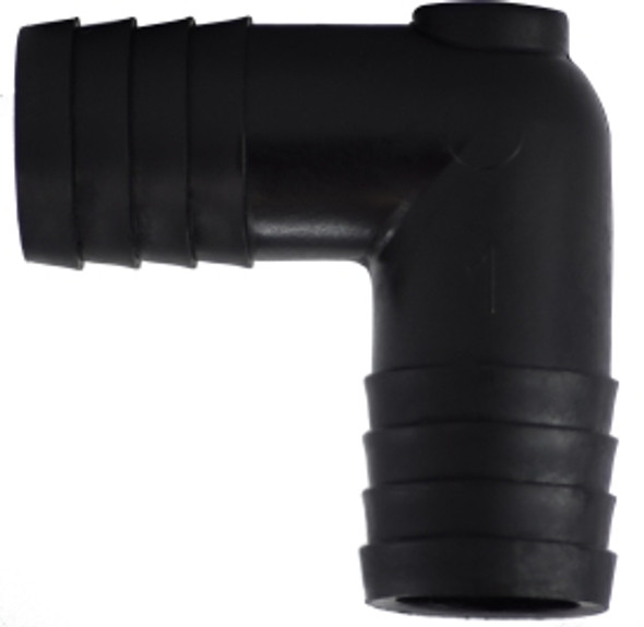 Union Elbow 1/4 BLACK POLY HB UNION ELBOW - 33390B