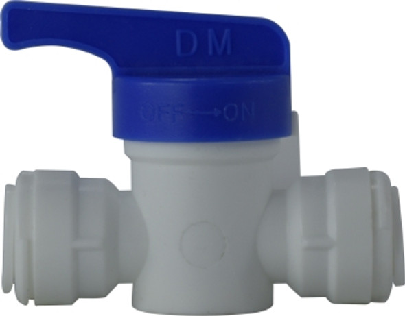 Shut Off Valve PL x PL 1/4OD P-IN PLASTIC SHUT-OFF VALV - 20900P