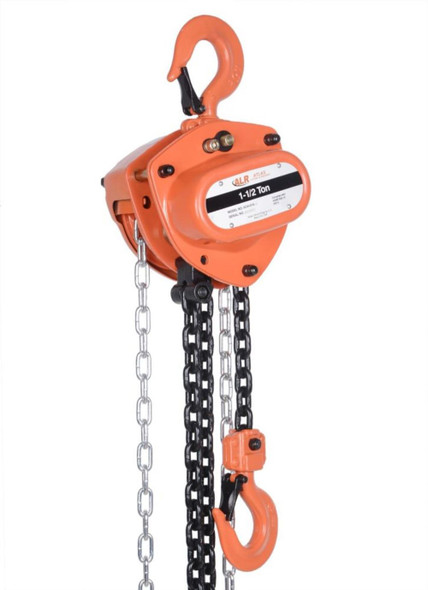 Atlas Lifting & Rigging Chain Hoist - 1.5 Ton - 3,300 lbs. - 10' Chain with Overload Protection ACH-015-10-OP