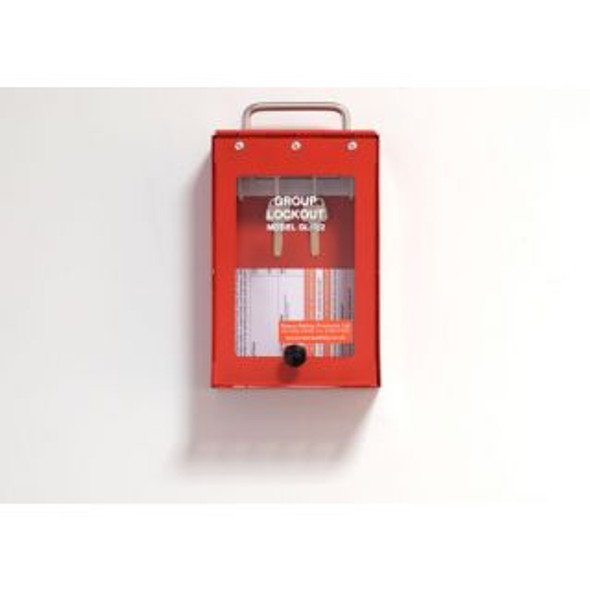 Reece Steel Portable Group Lockout Box - 4 hook. Color Red - GL1/2