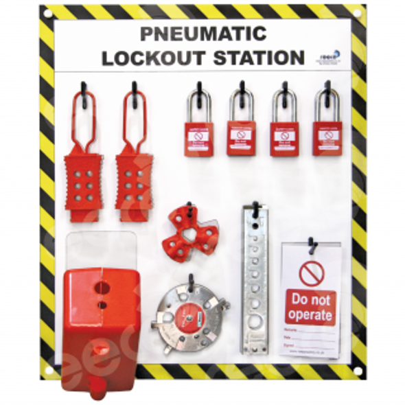 Reece Pneumatic lockout station with contents - LSE311FS