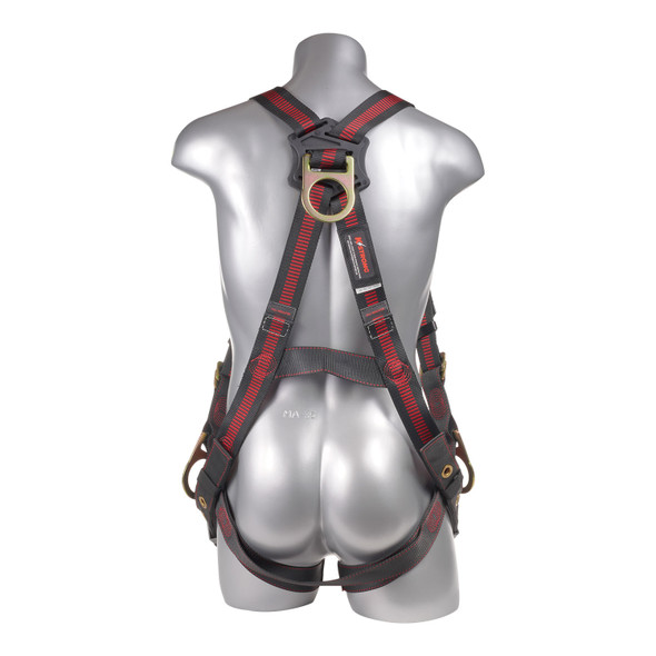 KStrong Kapture Elite 5-Point Full Body Harness, Dorsal D-ring, 2 Side D-rings, TB Legs - S-M (ANSI) UFH10231G(S-M)