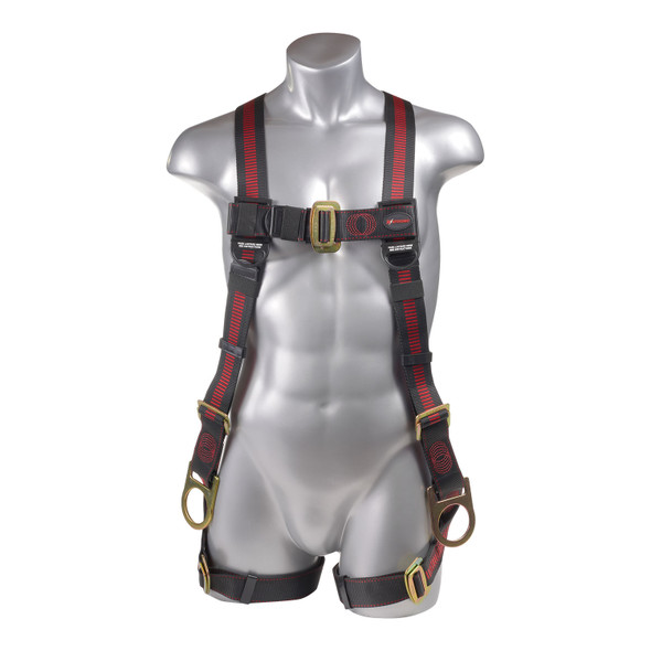 KStrong Kapture Elite 5-Point Full Body Harness, Dorsal D-ring, 2 Side D-rings, MB Legs - M-L (ANSI) UFH10231P(M-L)