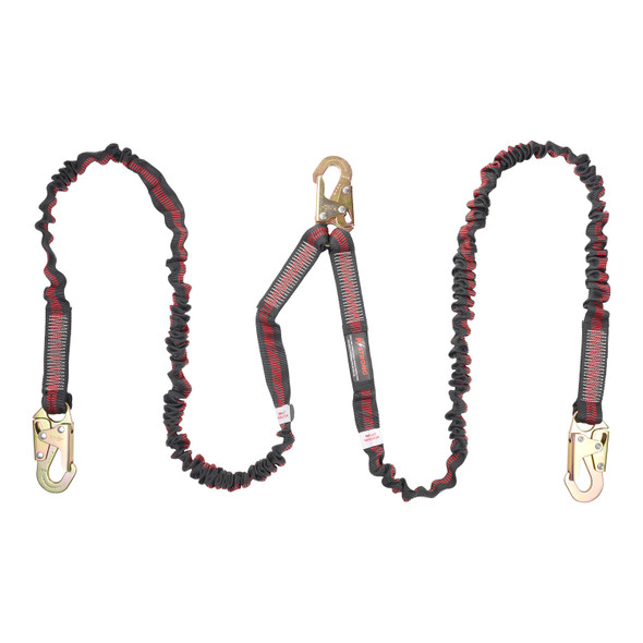 KStrong 6 ft. Twin leg 100% tie-off Internal design shock absorbing lanyard with snap hooks (ANSI) UFL204121