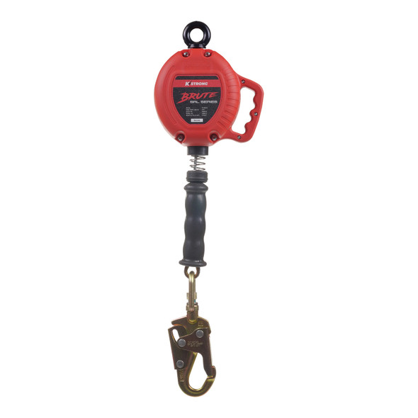 KStrong BRUTE 10 ft. Cable SRL with swivel snap hook. Includes installation carabiner (ANSI). UFS310010