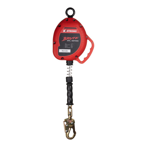 KStrong BRUTE 30 ft. Cable SRL with swivel snap hook. Includes installation carabiner and tagline (ANSI). UFS310030