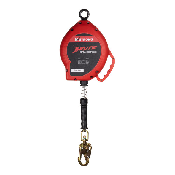 KStrong BRUTE 50 ft. Cable SRL with swivel snap hook. Includes installation carabiner and tagline (ANSI). UFS310050