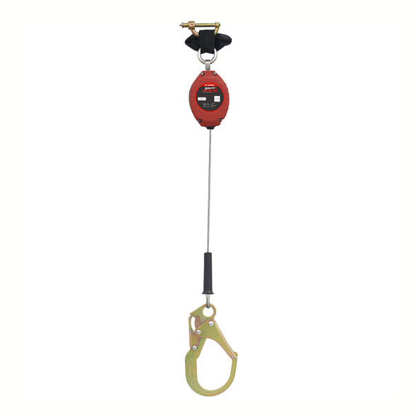 KStrong BRUTE BackerLE 8.5 ft. Cable SRL with swivel rebar hook at anchorage end, other end dorsal connector shock pack assembly (ANSI) UFS314006L