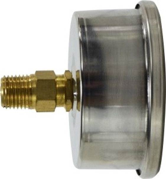 Liquid Filled Gauge 2-1/2 Face 1/4 Center Back Mount 2 1/2"  0-200psi  1/4" CBM LF - 80206