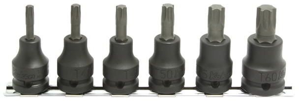 Koken RS14025/6-L60 1/2" Sq. Drive Socket Set on Rail