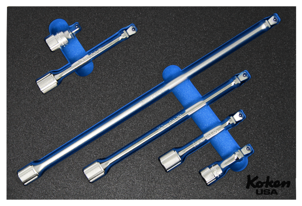 Koken Wobble-Fix Extension Bar Set in Foam PM-HND-1039-00-F 1/2" Wobble-Fix Extension Bar Set