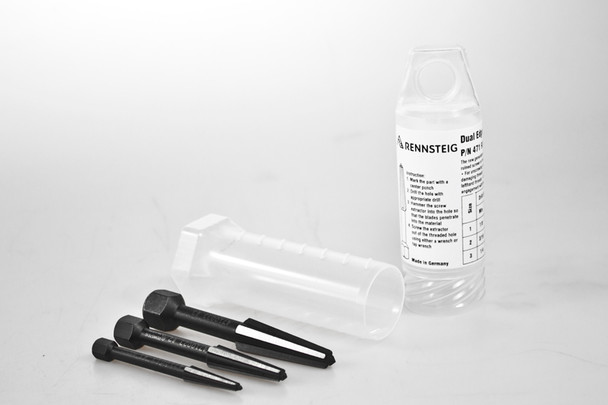 Knipex 9R 471 903 3 Screw Extractor Double Edged Set 3 Parts (Size 1-3 In Plastic Tube)