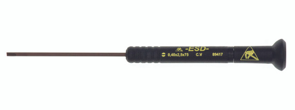 Knipex 9T 89417 WITTRON ESD 3" Slotted 2.5mm Tip