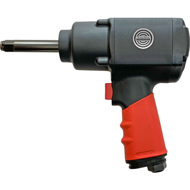 Taylor Pneumatic T-8849L 1/2" Super Duty Impact Wrench 2" Extended Anvil 1000 lb-ft Max Torque