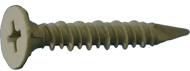 8 x 2-1/4 Daggerz Phillips Wafer Head Cement Board Screws Dagger-Guard Coating 100 pcs