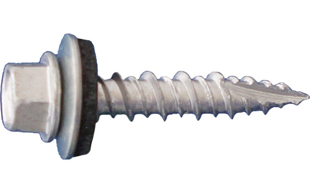 14 x 1 Daggerz Dagger-Tite Hex Washer Head Type 17 Screws with Bonded Washer Dagger-Guard Coating 100 pcs