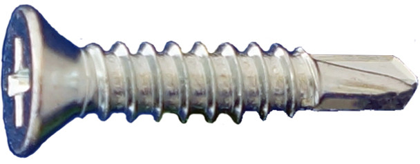10 x 3/4 Daggerz Phillips Flat Head Self Drill Screws Zinc 7500 pcs