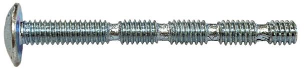 8 x 1-3/4 Daggerz Phillips Slotted Truss Head Break-Away Machine Screws Zinc 100 pcs