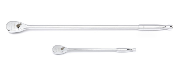 GEARWRENCH 2 Pc. 1/4" and 3/8" Drive 120XP Extra Long  Handle Full Polish Teardrop Ratchet Set 81271