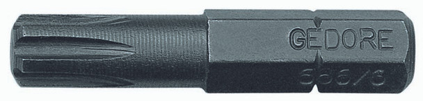 Gedore 6540780 Screwdriver bit 1/4", Value pack 10-pc, RIBE M5 686 5 S-010