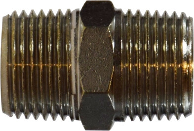 Midland Metal 3/4 X 3/4 M BSPT N-PLTD HEX NIPP - 28833
