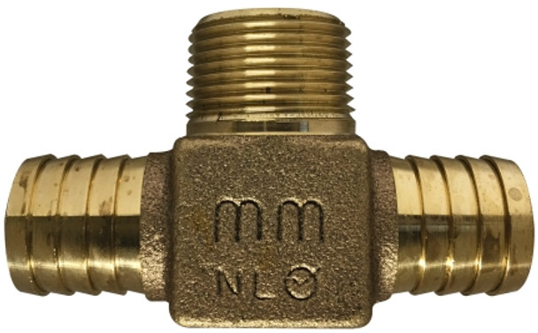 Lead Free Bronze Male Branch Insert Tee 3/4 INS X MIP BRANCH TEE LEADFREE - 973969LF