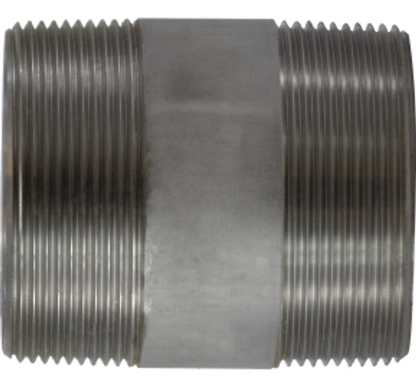 Stainless Steel Nipple 3 Diameter 304 S.S. 3 X CLOSE 304 SS NIPPLE - 48200