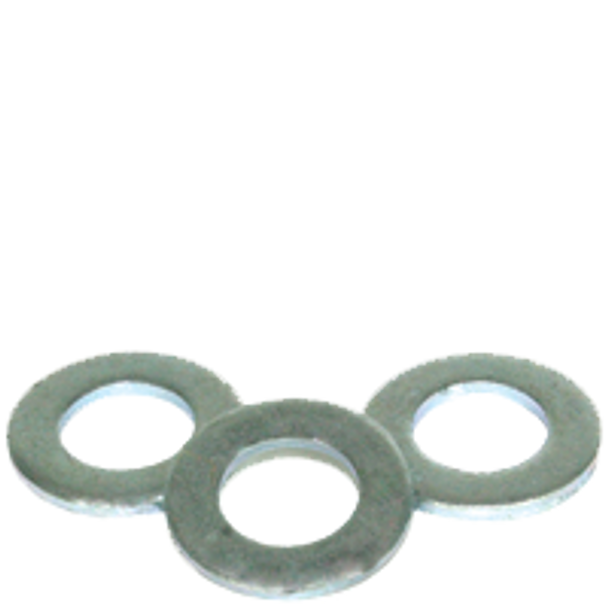 M10 FLAT WASHERS, NARROW, THRU-HARDENED ZINC CR+3(USA), Qty 100