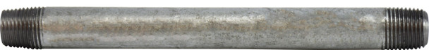 Galvanized Steel Nipple 1/8 Diameter 1/8 X 3-1/2 GALV STEEL NIPPLE - 56006