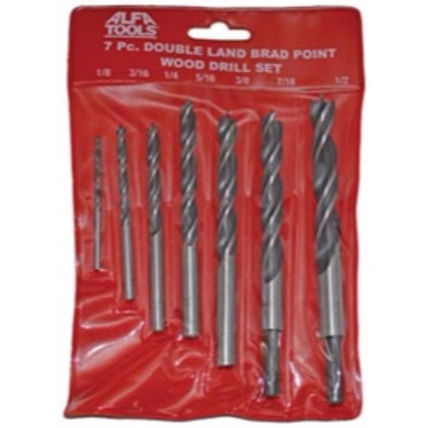 Alfa Tools 7 PC METRIC DOUBLE LAND BRAD POINT DRILL SET, DLB62360