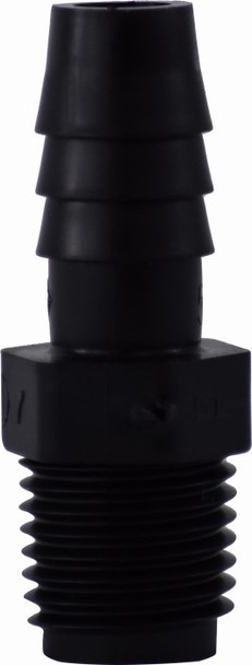 Male Adapter Hose ID x MIP 5/16 X 1/8 HB X MIP BLK POLY ADP - 33008B