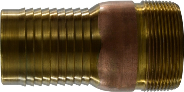 Brass Hose Nipple 1 1/2 BRASS COMBO NIPPLE - 973604