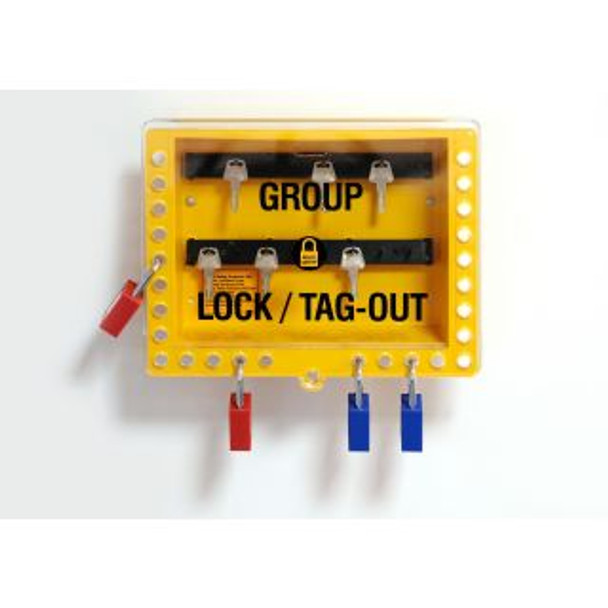Reece Wall Mounted Group Lockout Box 320x270x85mm Yellow - GLB1