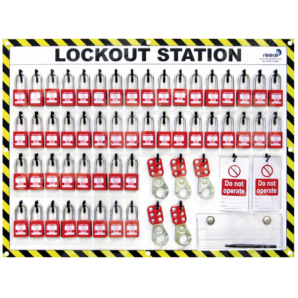 Reece 50 lock lockout station with contents - LSE305FS