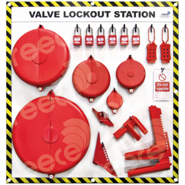 Reece Valve lockout Station with Contents - LSE309FS