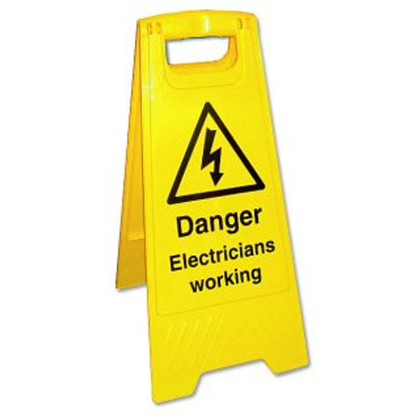 Reece Free Standing "A" Boards Danger Electricians working - FRS1E