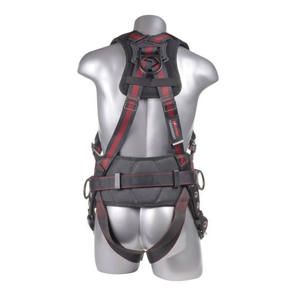 KStrong Kapture Epic 5-Point Full Body Harness, Waist Pad w/ Removable Tool Belt, Back/Shoulder Pad, Dorsal D-ring, 2 Side D-rings, QC Chest, TB Legs - S-L (ANSI) UFH10331G(S-L)