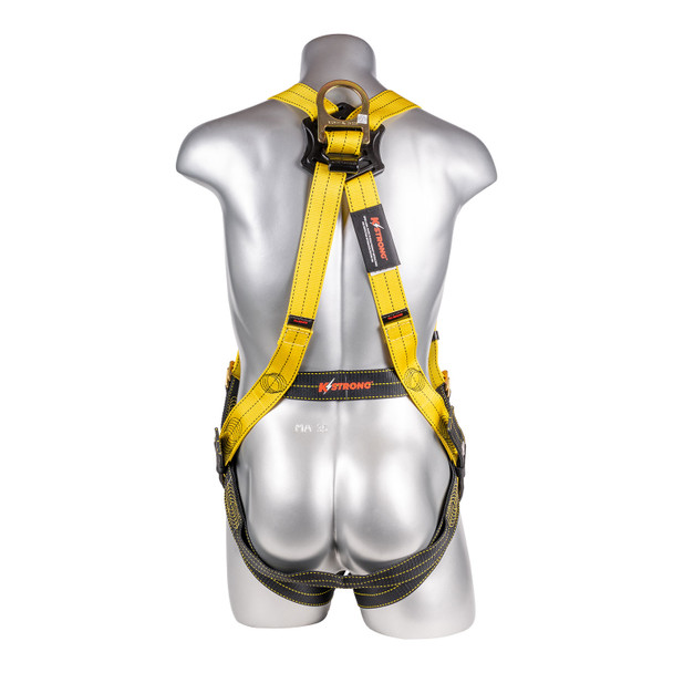 KStrong Kapture Element 5-Point Full Body Harness with Revolta Oil and Water Repellent Webbing, 1 Enhanced Dorsal D-ring Plus, QC Chest, and TB Legs - M-L (ANSI) UFH10801GQ(M-L)