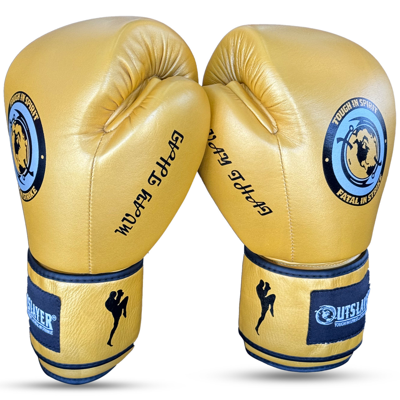 Outslayer Muay Thai Kickboxing Gloves Gold