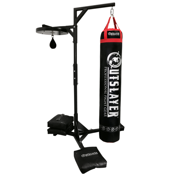 Senston Heavy Unbreakable Punching Bag Unfilled Empty Boxing Bag with  Sturdy Metal Set idear for Beginners or Advanced Players for MMA, Muay Thai