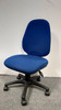 Blue Fabric Armless Operator Chair (6A5-8DC-EC5)