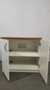 White and Oak 1-Shelf Cabinet w/ Discreet Cable Tidy (AC4-AA9-9C1)