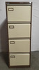 Roneo Brown and Beige 4 Drawer Filing Cabinet (1F1-00E-6C6)