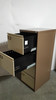 Roneo Brown and Beige 4 Drawer Filing Cabinet (1F1-00E-6C6)