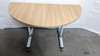 Walnut Semi Circle Fliptop Table (602-CA4-8F0)