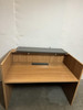 Walnut Reception Desk (A19-CCC-C9D)