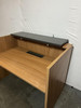 Walnut Reception Desk (A19-CCC-C9D)