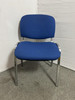 Blue And Chrome Stackable Chairs (13E-B12-452)
