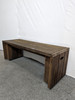 Large Wooden Bench On Wheels (263-FA4-4F3)